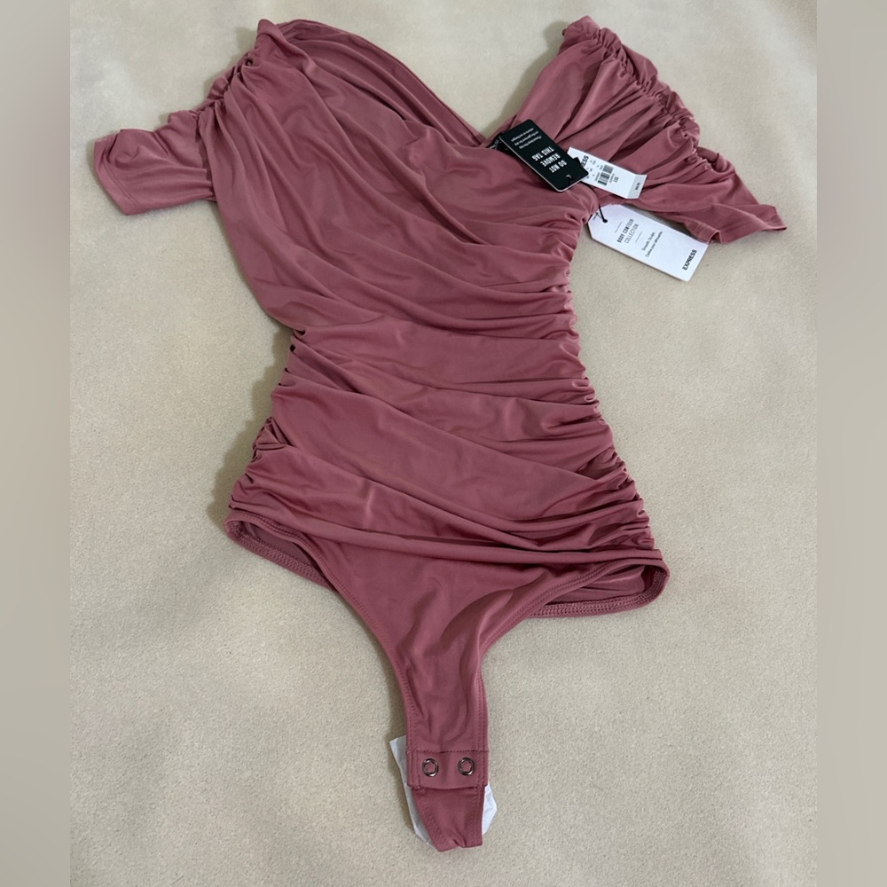 Express Ruched One-Piece Bodysuit